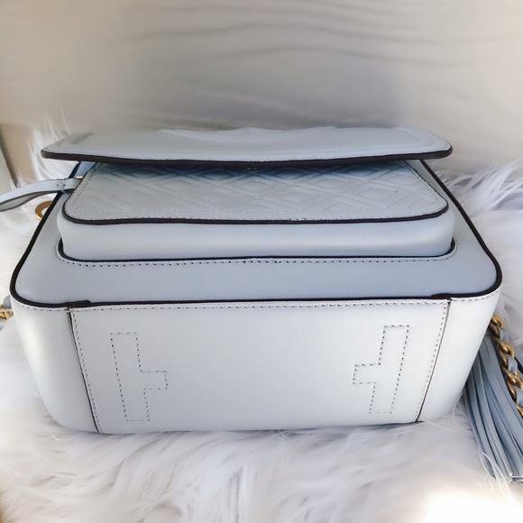 ❗️SOLD❗️Tory Burch Fleming Satchel Seltzer - Picture 3 of 8